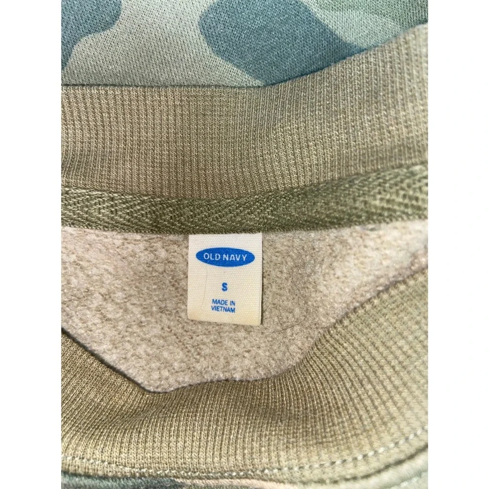 Old Navy Camo Sweatshirt Joggers Matching Set Green Camouflage Women's S Tall